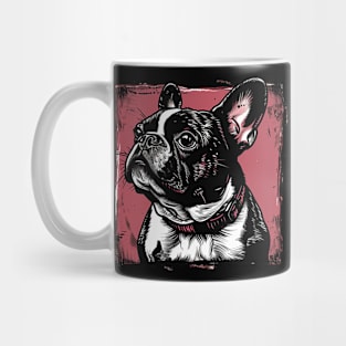 Retro Art French Bulldog Dog Lover Mug